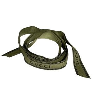 Gucci Sage Green Logo Ribbon